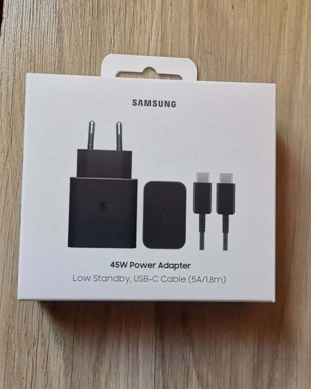شاحن سامسونج أصلي سريع 45 واط PD مع كابل (5A)